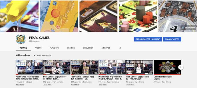Retrouvez Pearl Games sur YouTube
