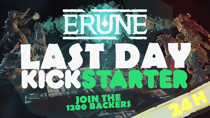 ERUNE plus qu'une journée sur Kickstarter