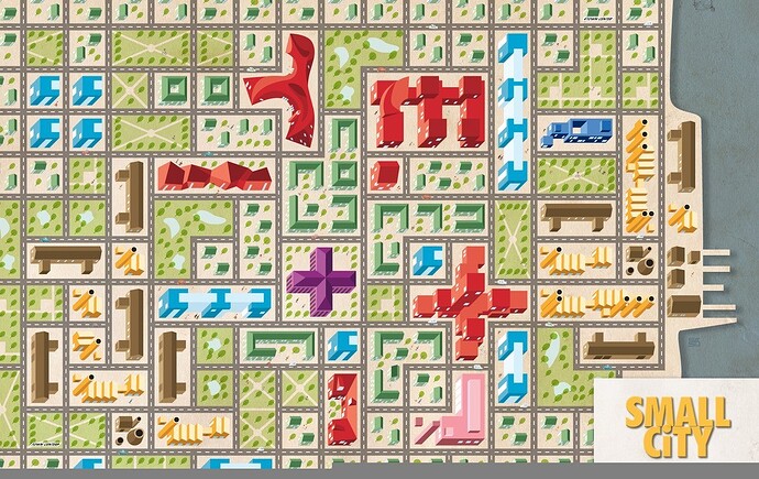 Small city sur (quelques) etals
