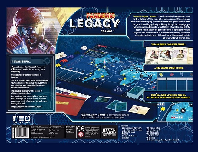 Pandemic Legacy : Daviau et LEacock de dos !
