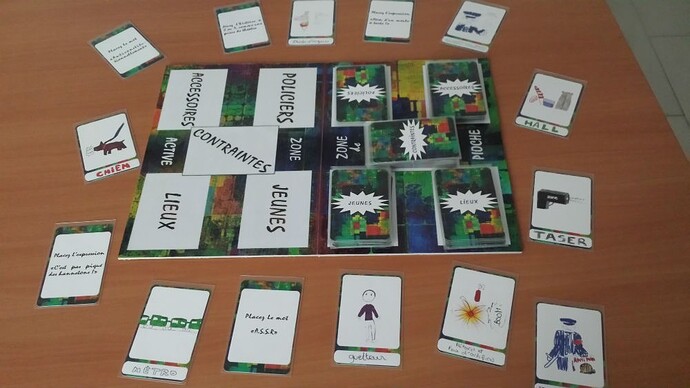 Atelier création de jeux « jeunes et police » ETAPE 2