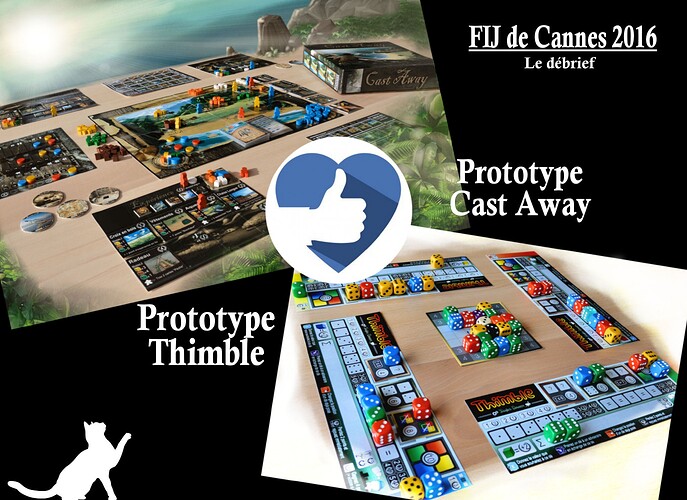 Prototypes CAST AWAY et THIMBLE ; leur premier FIJ de Cannes (Off)