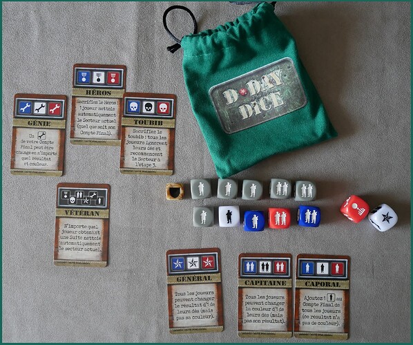 D Day Dice Poche