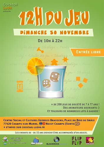 Les 12 Heures du Jeu - dim 30 novembre