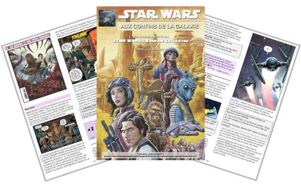 Star Wars D6 - Fragments De La Bordure Extérieure - Jeu De Rôle Jeux Descartes