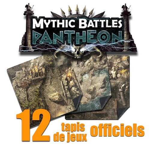 Les tapis de Jeux MYTHIC BATTLES !