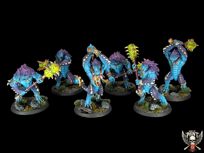 Kroxigors-warhammer-age-of-sigmar-tabletop-peint-par-pint-of-paint