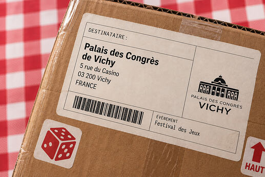 Colis pour le Palais des Congrès de Vichy