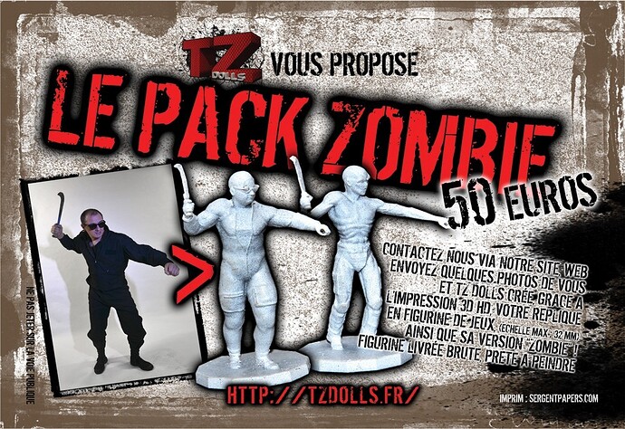 TZdolls présente le Pack Zombie personnalisé