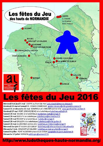 LES FÊTES DU JEU 2016 dans les Hauts de Normandie