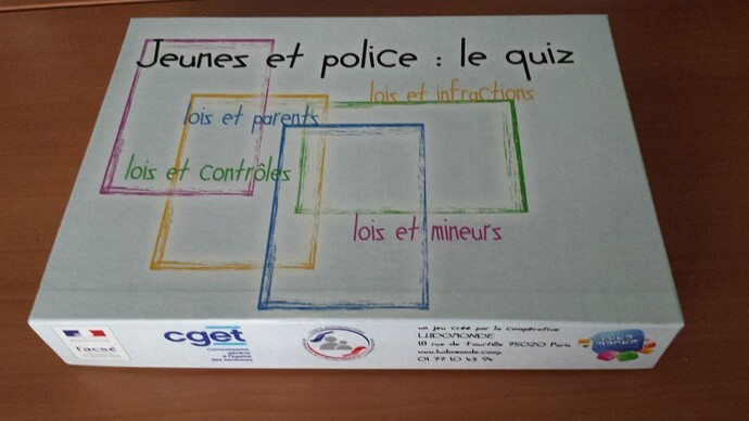 Atelier création de jeux « jeunes et police » ETAPE 2