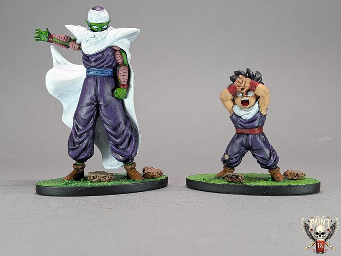 jeu-de-plateau-boardgame-Dragon-bal-duel-battle-picolo-gohan-tabletop-peint-par-pint-of-paint