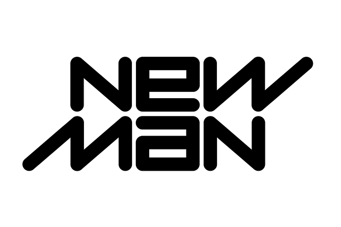 logo ambigramme de new man par Raymond Loewy