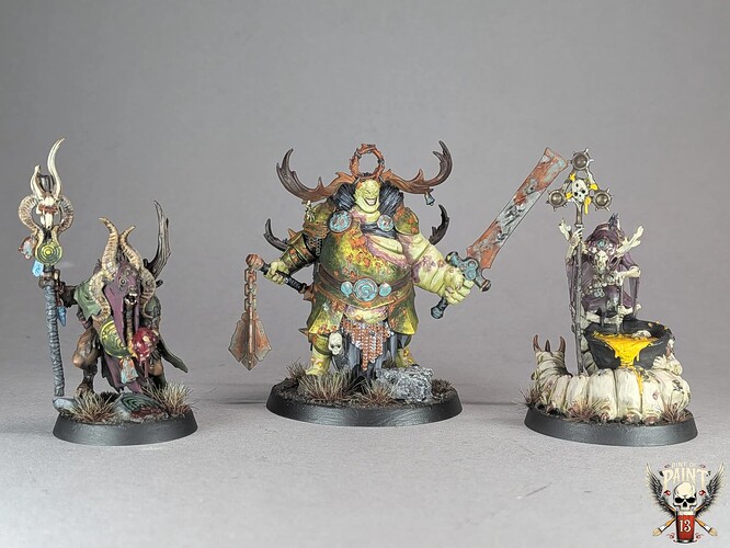 Gelgus-Pust-Foulhoof-le-chaman-Belga-la-Sorcekyste-Maggotkin-of-Nurgle-warhammer-age-of-sigmar-tabletop-peint-par-pint-of-paint