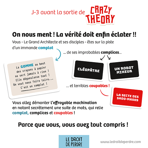 J-3 avant la sortie du Crazy Theory...