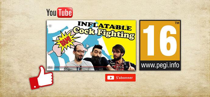 Un jeu PEGI 16 sur notre chaine YouTube !