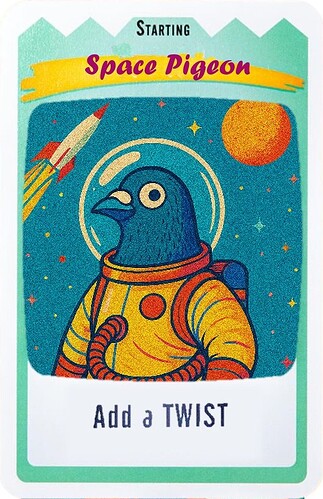 Moon Colony Space Pigeon Starting Card