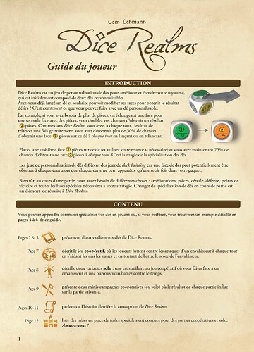 Guide du joueur
