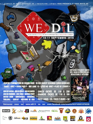 WE-DIL / Week-end de l'Espace de Développement de l'Imaginaire Ludique 2016