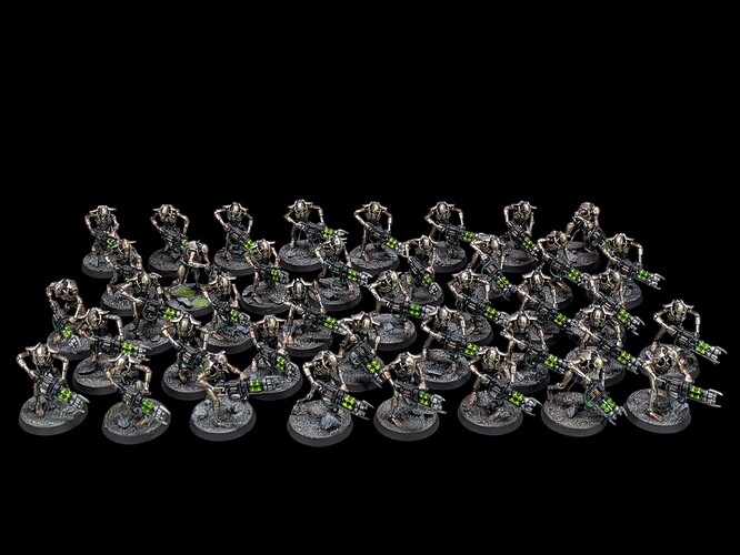 Guerriers-Necron-armees-xenos-necron-warhammer40k-tabletop+-style-eavy-metal-peint-par-pint-of-paint
