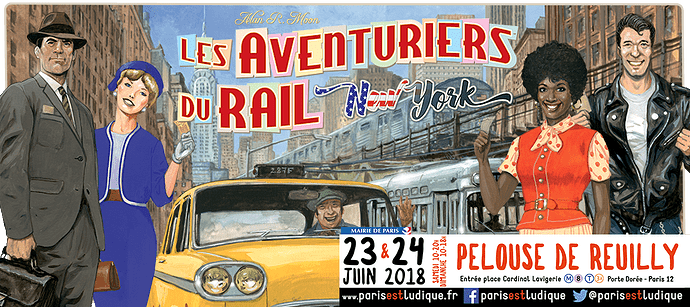 « Les Aventuriers du Rail : New York » à Paris est Ludique !