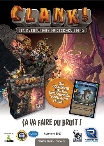 Clank!  Version française :  Carte promo pour les précommandes !