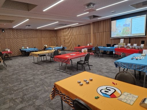 Un aperçu de la confortable salle du tournoi