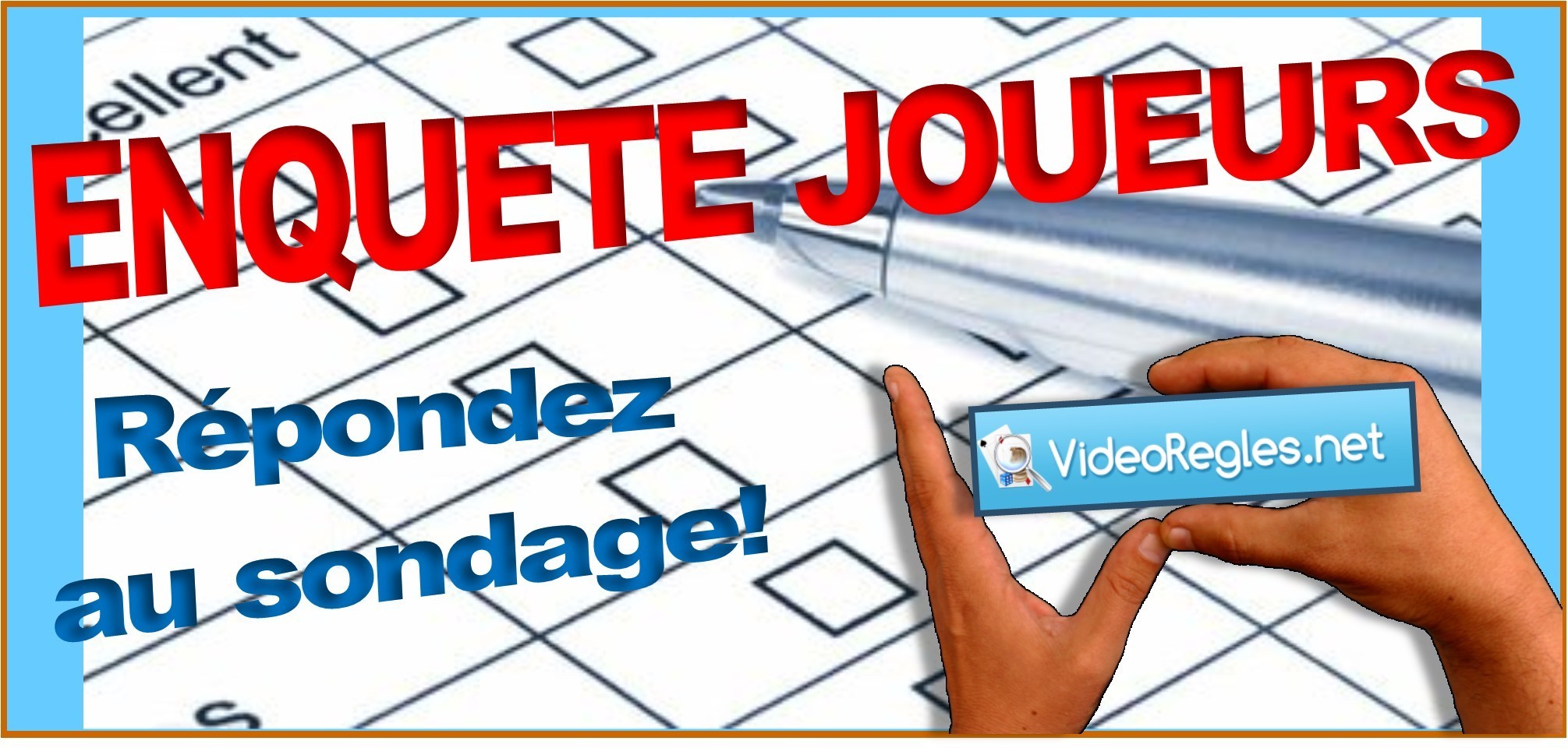 [Videoregles.Net]: Grande Enquête Joueurs Utilisateurs