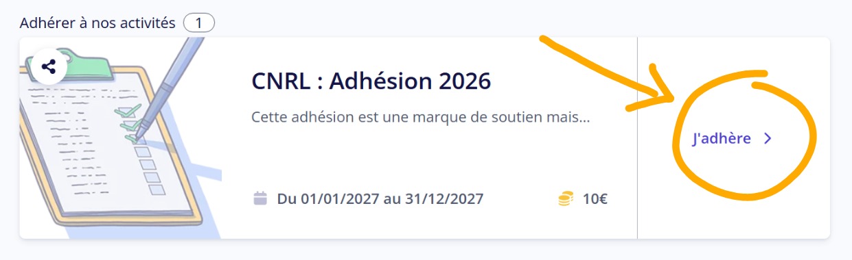 Suivez la flèche orange
