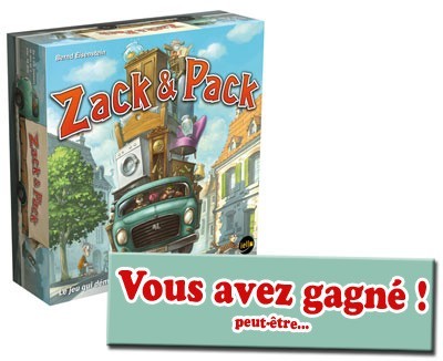 Concours Zack & Pack, les résultats !