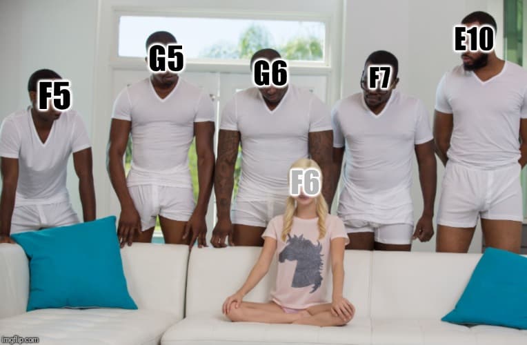 5 Black Men 1 White Woman