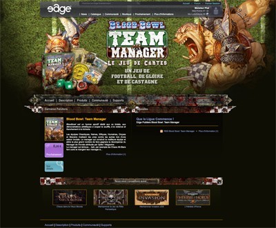 Blood Bowl Team Manager, le site en français